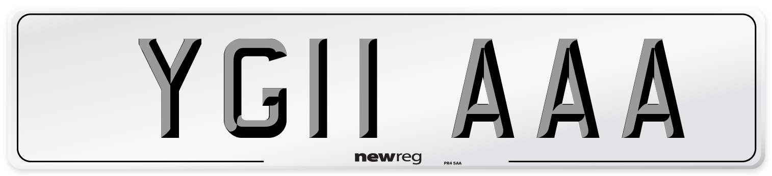 YG11 AAA Number Plate from New Reg